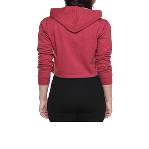 Wholesale Heavyweight Cotton Fleece <b>Hoodie</b> <b>for</b> <b>Women</b> Custom Stand Collar Pullover <b>Long</b> Cropped Oversize Streetwear <b>for</b> Winter - Product Image 3