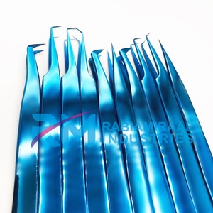 ชุดแหนบต่อขนตา RMI Shin Blue Plasma สแตนเลสสตีล ปลายเรียบละเอียด ขนาด 10 มม. สำหรับต่อขนตา - Product Image 3