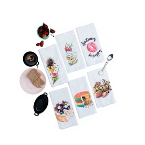 Best Quality Custom <b>Funny</b> Sublimation Digital Printing Flour Sack Kitchen <b>Tea</b> <b>Towels</b> - Product Image 1