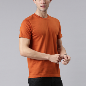 Camiseta de Manga Corta para Hombre, 100% Algodón, Tejido de Punto, Diseño Liso Personalizado, Secado Rápido, Transpirable, Ecológica, Informal, Nueva Llegada 2026 - Product Image 3