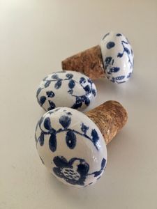 Tapón de Botella de Vino Decorativo de Cerámica al por Mayor con Corcho, Diseño Personalizado, Sellador Reutilizable para Botellas de Vino, Champán y Licores - Product Image 6