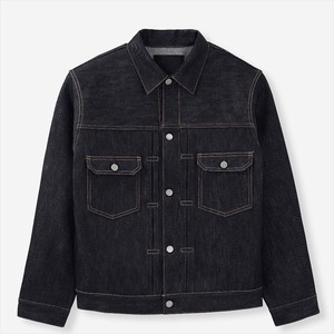 Custom Logo Print Casual Wholesale Fashion Denim Jacket Coats Denim <b>Jeans</b> Men's Jackets - Product Image 1