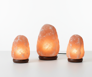 Lámpara de Sal Rosa del Himalaya con Base de Madera y Bombilla, Luz de Sal de Cristal Natural para Decoración del Hogar - Product Image 3