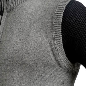 Suéteres de punto con cremallera para hombre, hechos con material 100% algodón, los más vendidos, en oferta. - Product Image 4