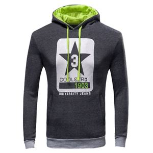 Sweat à capuche de poche kangourou personnalisé de qualité supérieure pour hommes sweat-shirt ajusté régulier sérigraphié écologique pour l'hiver - Product Image 3