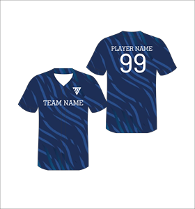 Maillot de baseball personnalisé pour homme, rayé, sublimé, col en V, manches courtes, polyester respirant, toutes saisons - Product Image 5
