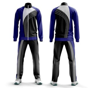 Conjunto Deportivo de Dos Piezas para Hombre, Diseño Delgado, Resistente al Viento, con Cierre y Estampado - Product Image 3