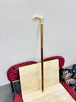Bastón de Madera Vintage con Mango Náutico de Latón Antiguo Pulido para el Día de San Valentín y Navidad