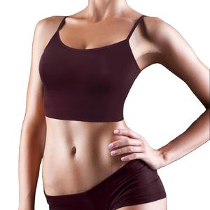 Camisola corta sin mangas para mujer, tela suave y elástica, camiseta interior básica de moda para uso diario informal de verano - Product Image 1