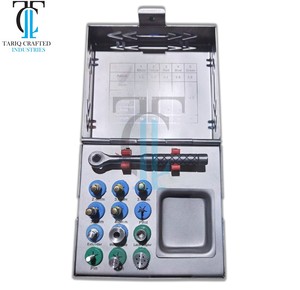 Kit Quirúrgico Completo para Implantes Dentales con Brocas, Destornilladores, Llave Dinamométrica, Acero Inoxidable, TARIQ CRAFTED INDUSTRIES - Product Image 5