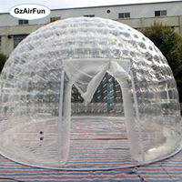 Nouvelle tente bulle gonflable GZAIRFUN X-1622 pour spa, tente de camping ronde transparente en cristal avec garantie de 3 ans