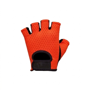 <b>Half</b> Finger Training Gloves Breathable Non <b>Slip</b> Gym Sparring Unisex Polyester <b>Slip</b> On Closure Red Black Wholesale Winter Leather - Product Image 3
