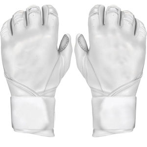 Gants de frappeur de baseball en cuir véritable personnalisables à manchette longue, unisexes pour adultes et jeunes - Product Image 1