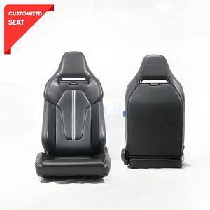 Silla de Juego Ajustable de Cuero PU, Silla de Oficina Ergonómica Giratoria con Respaldo Alto, Estilo Racing, Reclinable, para Computadora y Videojuegos - Product Image 1