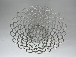 Corbeille à fruits décorative sur pied en fil de fer, design spectaculaire, écologique et moderne, pour table - Product Image 6