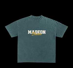 เสื้อยืดโอเวอร์ไซส์ผู้ชาย แบรนด์ Madeon Studios ผ้าฝ้าย แขนสั้น คอกลม สไตล์ลำลอง สตรีทแวร์ พิมพ์ลายโลโก้ด้านหน้า - Product Image 2