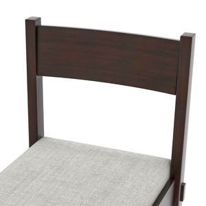 Set da Pranzo Retrò TREXM 7 Pezzi per 6 Persone, Tavolo in Legno con Sedie Imbottite, Set per Cucina e Sala da Pranzo (Es) - Product Image 6