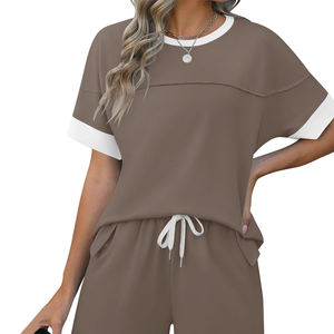 Nouvel ensemble de shorts pour femmes, collection été 2026, en coton, design inédit, prix de gros, en vente - Product Image 1