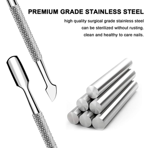Empujador y Cortador de Cutículas Profesional de Doble Punta de Acero Inoxidable, Herramienta de Belleza al por Mayor - Product Image 5