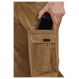กางเกงคาร์โก้ผู้ชายทรงหลวมแบบยืดได้ กางเกงทำงานและลำลองแบบมีกระเป๋าหลายช่องที่สวมใส่สบาย ผ้าที่ยืดหยุ่นได้สำหรับกิจกรรมกลางแจ้ง - Product Image 4