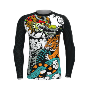 Custom Fully Sublimation Rash Guards <b>Men</b> Quick Dry Boxing Martial Arts Rash Guard MMA BJJ <b>Compression</b> Training <b>Shirt</b> - Product Image 1