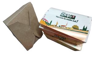 Cajas de alimentos de almacenamiento desechables de alta calidad Revestimiento UV sin fugas Laminación mate en relieve para Catering Fideos Impresión de fuga - Product Image 5