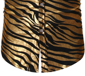 เสื้อเชิ้ตลำลองคอปกพิมพ์ลายเสื้อแฟชั่นผู้ชายมีสไตล์ติดกระดุม - Product Image 5