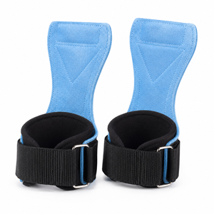 Strap Support Gym Palm Grip With OEM High Quality 2026 Adjustable Fabric Fingerless Palm Grips for Exercise with Black - Product Image 1
