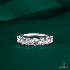 Bague en diamant rond de 3,0 mm disponible en or 9k, 10k, 14k, 18k, bijoux fins minimalistes pour fiançailles, mariage ou cadeau spécial - Product Image 1