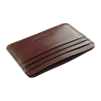 Dompet Pria Kulit Sapi Asli Minimalis Mewah Desainer Branded Grosir Logo Kustom dengan RFID Blocking