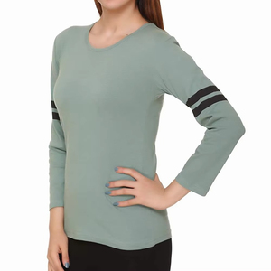 Nouvelle arrivée, t-shirt pour femme à manches longues, matière respirante, best-seller, t-shirt décontracté oversize pour femme, vêtements de sport - Product Image 4