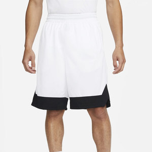 Shorts de basketball personnalisables pour hommes style urbain, en toile maillée unie, avec poches zippées, taille élastique, séchage rapide - Product Image 1