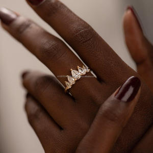 Pas d'avis encore d'avis certifiés Bague de laboratoire certifiée Igi Bague en or 18k pour femme Bague de fiançailles mariage - Product Image 3