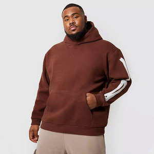 Sweat à capuche personnalisé pour homme, 100% coton, coupe ample, style streetwear, nouveau modèle, imprimé silicone surdimensionné - Product Image 2