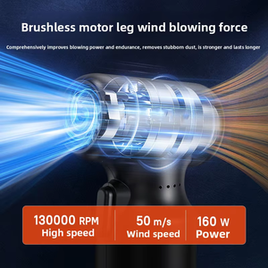 Potente Ventilador Soplador de Aire con Motor sin Escobillas, Batería de 7500mAh, Soplador Eléctrico Portátil para Limpieza de Polvo e Inflado - Product Image 4
