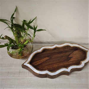 Platos de Servir Modernos de Lujo con Madreperla, Diseño Contemporáneo Único para el Hogar y Regalos, Bandejas Decorativas al por Mayor de FWE - Product Image 6