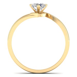 แหวนหมั้นเพชรโมอิสซาไนต์ทรงกลม 0.5 กะรัต ดีไซน์ล่าสุดจาก REYES ทำจากเงินแท้ 925 สำหรับผู้หญิง เครื่องประดับแท้ - Product Image 4