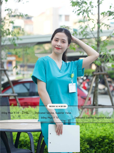 Conjunto de Uniformes Médicos Unisex con Cuello Alto |   Uniforme de Poliéster y Spandex que Absorbe la Humedad |   OEM y Marca Privada Disponibles - Product Image 6