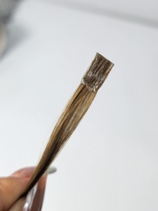 Extensiones de Cabello Humano con Punta Plana, Remy, Doble Trama, Aptas para Permanente, Todos los Colores, Rubio Claro, Fijación por Fusión - Product Image 4
