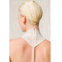 Vêtements en gros, robes décontractées élégantes à col haut, LUNARA CUTWORK COUTURE, robes pour femmes en marque privée, robes décontractées d'été