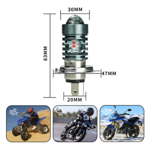 Bombilla LED para Faro Delantero de Motocicleta LiuHJG Mini Blanca Plateada, H4 12V-80V, Aluminio, Bombilla LED para Faro Delantero de <span class=keywords><strong>Moto</strong></span> - Product Image 4