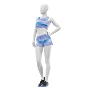 Conjunto Deportivo para Mujer, Brasier Deportivo Sin Costuras, Pantalones Cortos de Ciclismo, Yoga, Fitness, Secado Rápido, Alta Elasticidad, Ropa Deportiva, Fábrica OEM ODM - Product Image 4