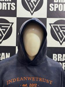 เสื้อฮู้ดดี้ผู้ชายทรงครอป ผ้าฝ้ายเฟรนช์เทอร์รี่คุณภาพสูง แบบโอเวอร์ไซส์ สไตล์สตรีทแวร์ หนานุ่ม น้ำหนักมาก  ไม่มีลายพิมพ์ - Product Image 4