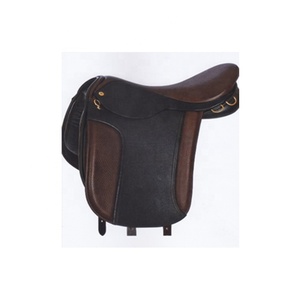 Selle d'équitation de dressage anglaise avec logo personnalisé, confortable, en cuir, équipement d'entraînement équestre - Product Image 1