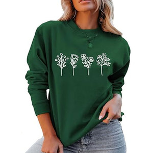 Wholesale High Quality Custom Breathable Eco-Friendly Waterproof Lined Front Logo Knitted Women's Sweatshirt - Product Image 4