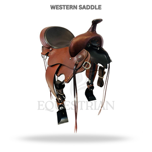 Western Saddle Horse Riding Saddle Equestrian <b>Equipment</b> - Product Image 2