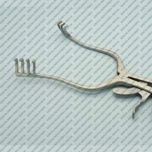 Rétracteur auto-serrant Weitlaner de qualité OR 6.5 avec rétracteur chirurgical à pointes émoussées 3×4, instrument orthopédique et chirurgical général - Product Image 2