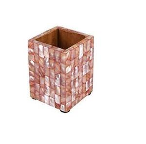 Office and School Use Natural Wood Pen Holder Artistic Pen Stand Mother of Pearl Decor Pen Storage for Students <b>Study</b> <b>Table</b> - Product Image 4