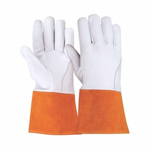 ถุงมือเชื่อมหนังวัวคุณภาพสูงและหนังแยกชั้น ทนไฟ นุ่มสบาย เหมาะสำหรับดับเพลิงและปิ้งย่าง - Product Image 1