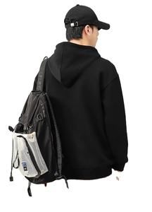 470G-570G algodón de peso pesado nuevo otoño Casual hombres Top Color sólido suéter suelto sudaderas con capucha sudadera de manga larga ropa de hombre - Product Image 3